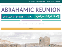 Tablet Screenshot of abrahamicreunion.org